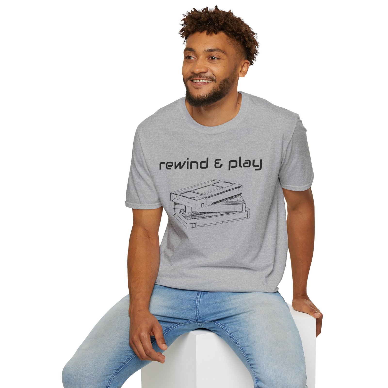 90s Kid Vintage Tee | 'Rewind & Play' Retro Cassette T-Shirt | Unisex Streetwear - Image 20