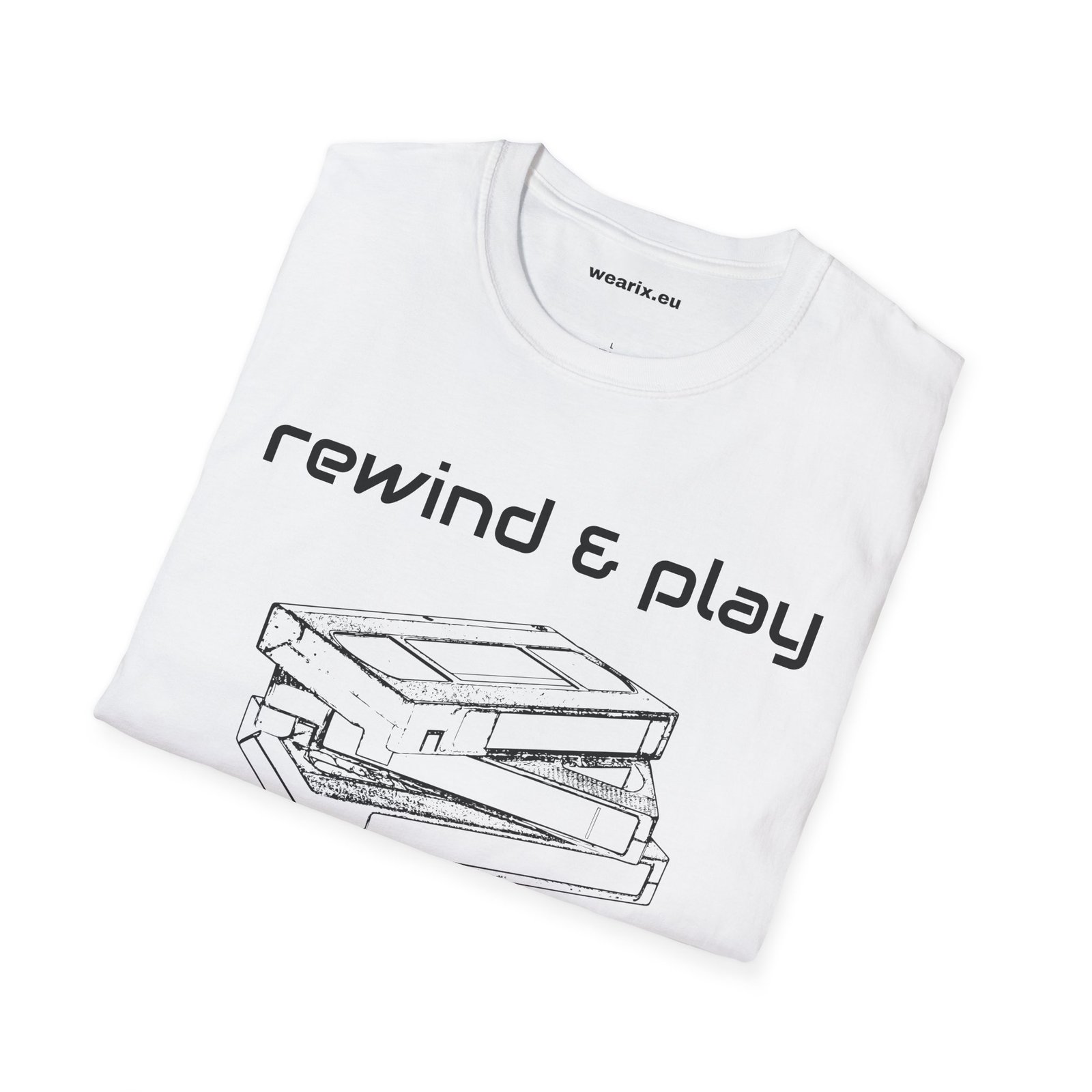 90s Kid Vintage Tee | 'Rewind & Play' Retro Cassette T-Shirt | Unisex Streetwear - Image 6