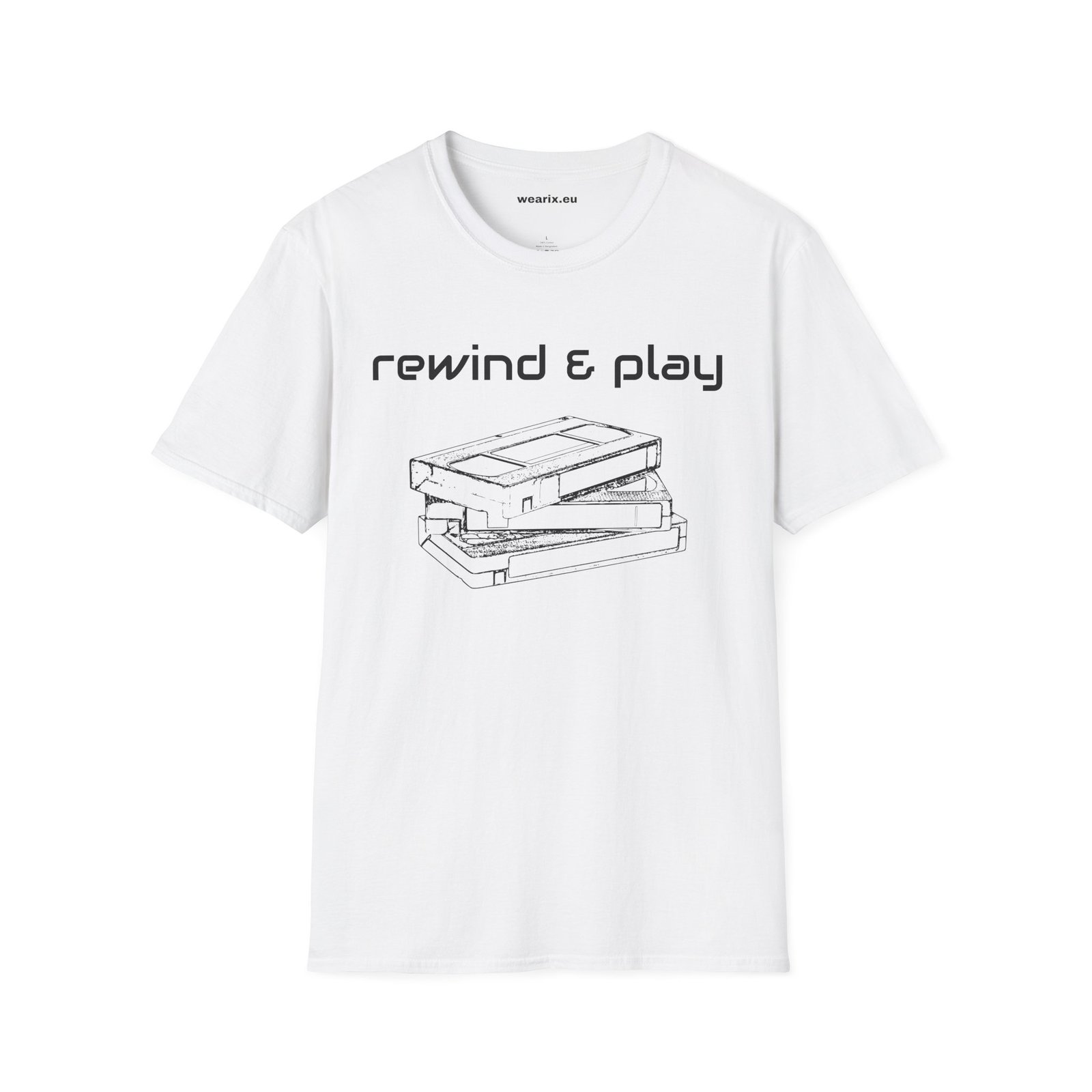 90s Kid Vintage Tee | 'Rewind & Play' Retro Cassette T-Shirt | Unisex Streetwear - Image 3