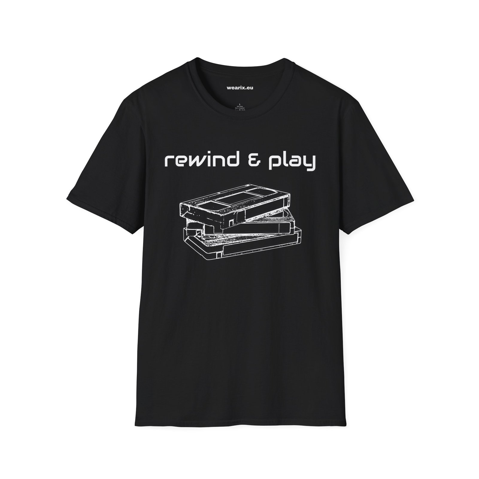 90s Kid Vintage Tee | 'Rewind & Play' Retro Cassette T-Shirt | Unisex Streetwear - Image 10