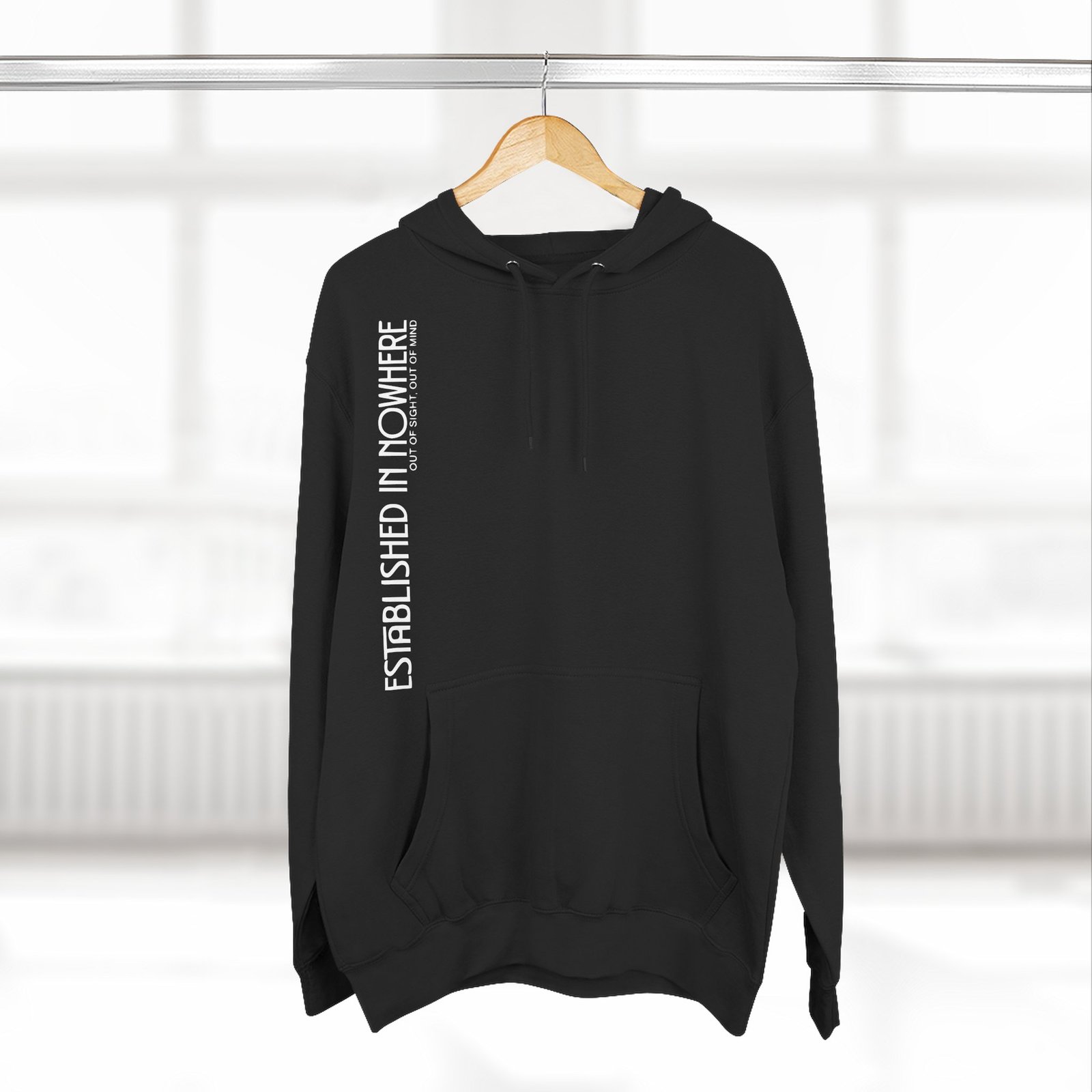 Established in Nowhere" Vintage Cassette Hoodie — Heavyweight Retro Streetwear Pullover - Image 16