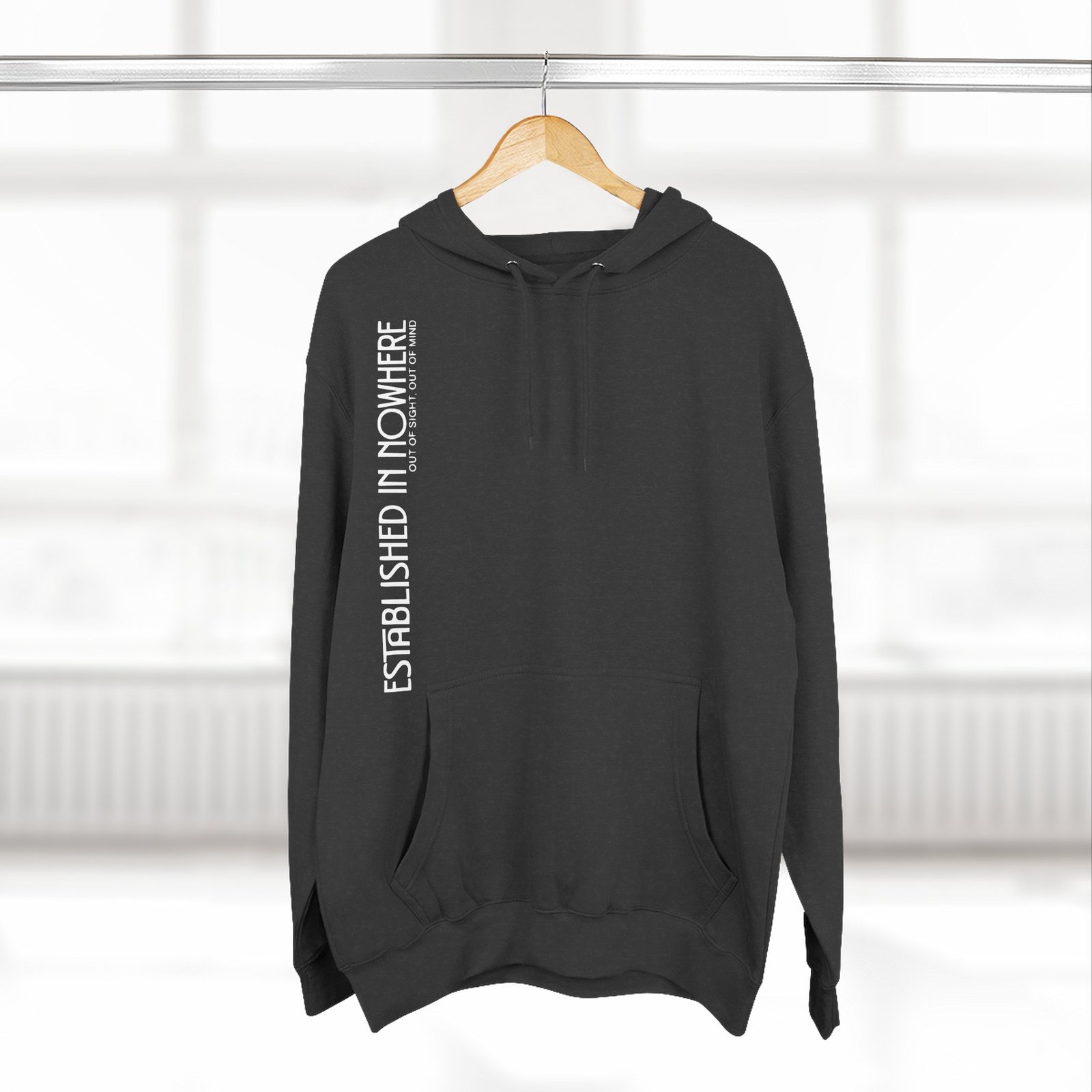 Established in Nowhere" Vintage Cassette Hoodie — Heavyweight Retro Streetwear Pullover - Image 10